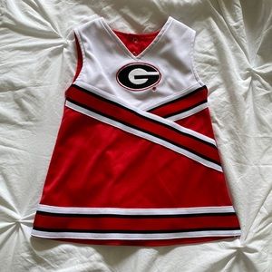 University of Georgia toddler cheerleading uniform dress